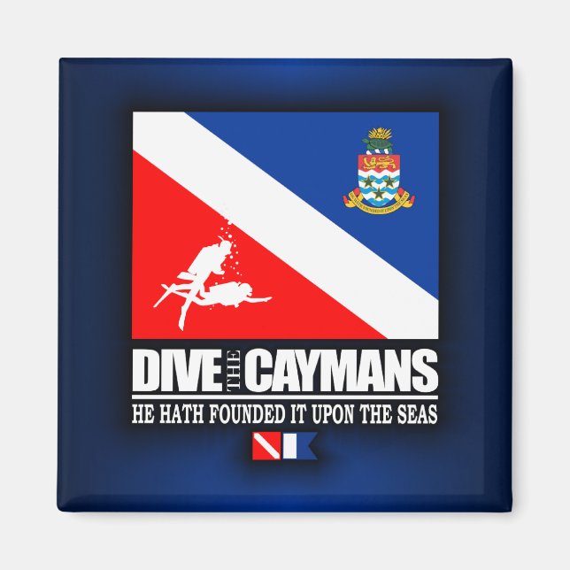 Dive The Caymans Magnet (Front)