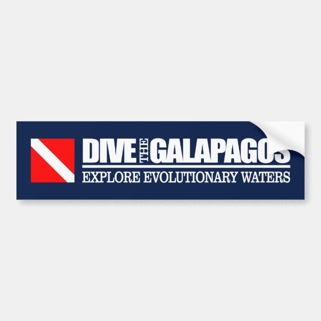 Dive The Galapagos DF2 Bumper Sticker (Front)