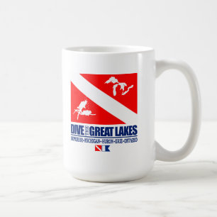 Dive The Great Lakes Coffee Mug