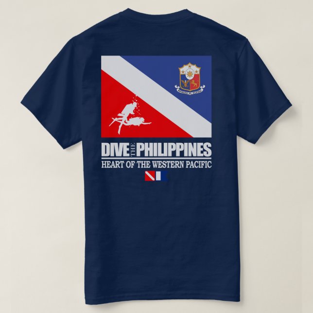 Dive the Philippines (sq) T-Shirt (Design Back)