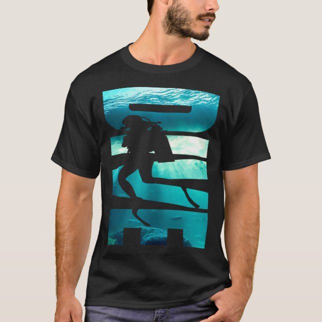 Dive Undersea Scuba Snorkeling Seascape for Diving T-Shirt (Front)