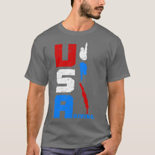 Dive USA Diver Competitive Diving Original T-Shirt