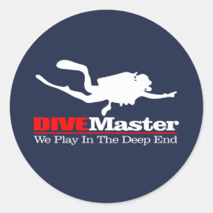 DIVEMaster Classic Round Sticker