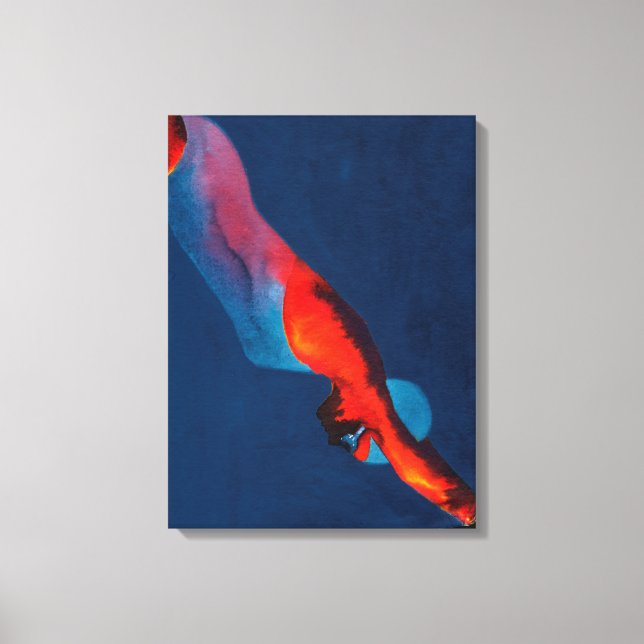 Diver 2011 canvas print (Front)