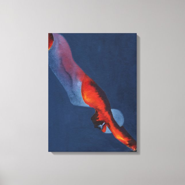 Diver 2 canvas print (Front)