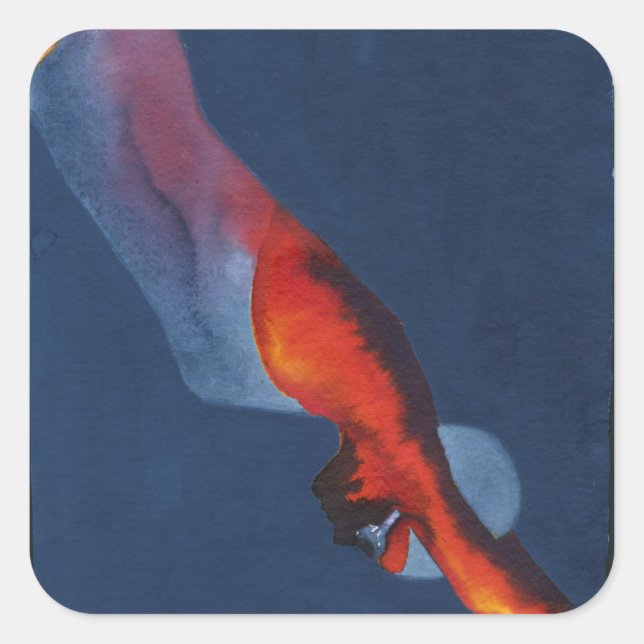 Diver 2 square sticker (Front)