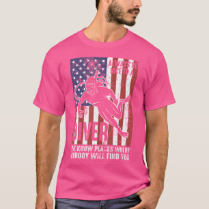 Diver American Flag Always Be Nice To A Diver Scub T-Shirt