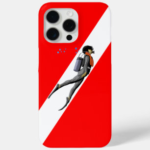 Diver And Dive Flag iPhone 15 Pro Max Case