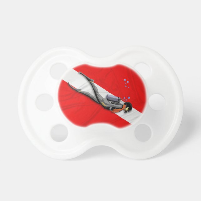 Diver And Wrinkled Dive Flag Dummy (Front)