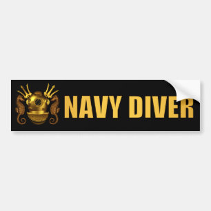 diver bumpersticker bumper sticker