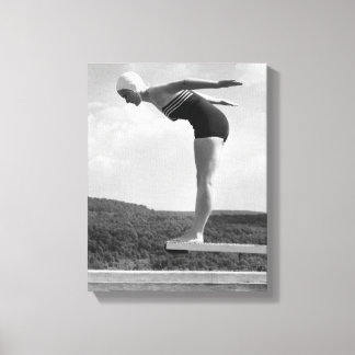 Diver Canvas Print