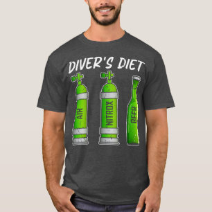 Diver Diet Beer Funny Scuba Diving T-Shirt
