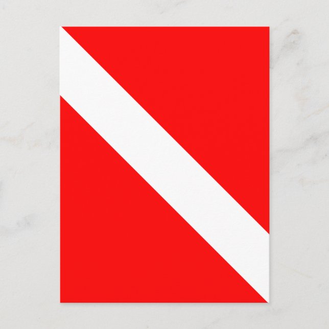 Diver Down Classic Flag Postcard (Front)