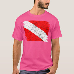 Diver Down Flag Scuba Diving Underwater Dive Swim T-Shirt