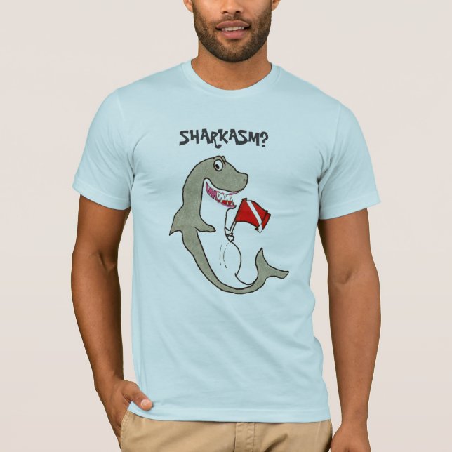 Diver down Sharkasm? T-Shirt (Front)