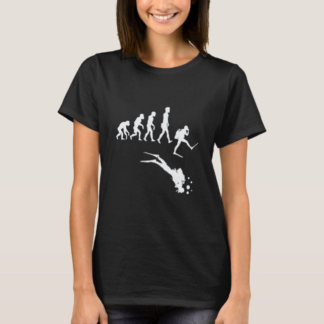 Diver Evolution Scuba Diving Instructor Scuba Dive T-Shirt (Front)