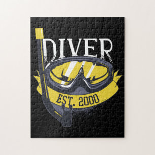 Diver Life Scuba Diving Jigsaw Puzzle