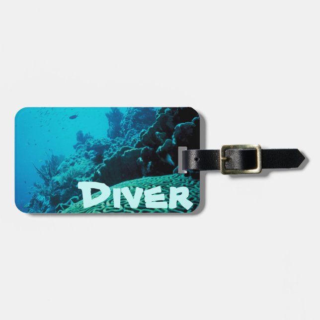 diver luggage tag (Front Horizontal)