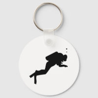 Diver Silhouette - Keychain