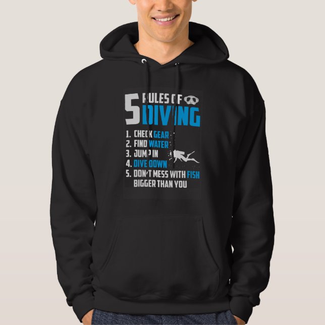 Diver Snorkeling Diving Sport Vacation  2 Hoodie (Front)