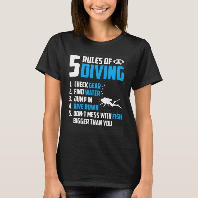 Diver Snorkeling Diving Sport Vacation  2 T-Shirt (Front)