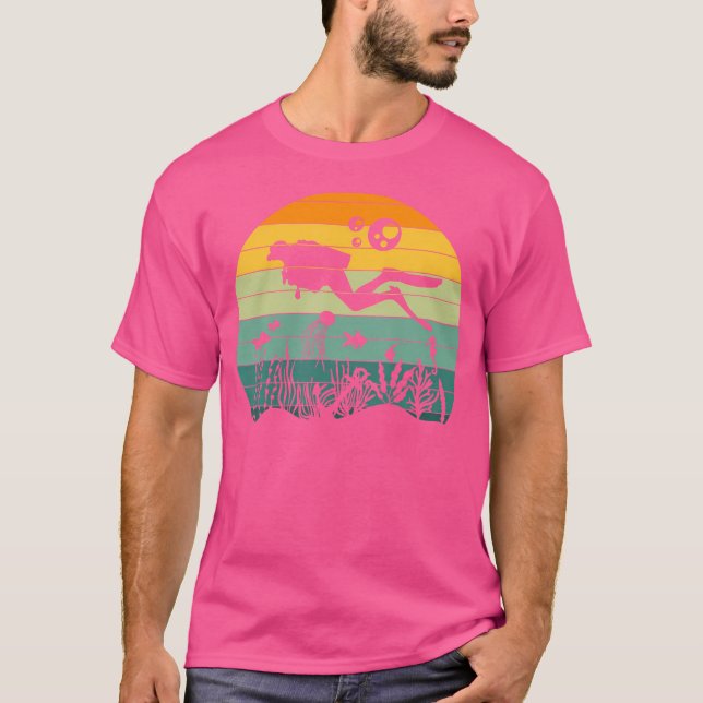 Diver Underwater Snorkelling Scuba Diving T-Shirt (Front)