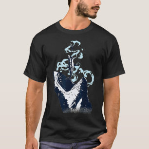 Diver, White Great Shark & Shark Diving T-Shirt