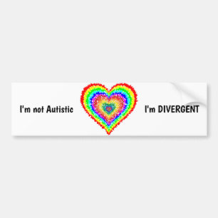 Divergent Autism Bumper Sticker