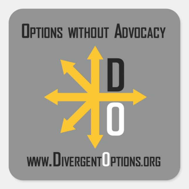 Divergent Options Sticker (Front)