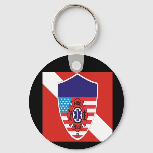 Divers Den Special Collection Key Ring (Front)