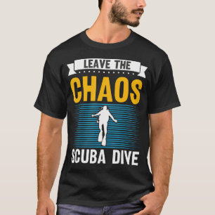 Divers Scuba Diving Mask Snorkel Fins For Men And T-Shirt
