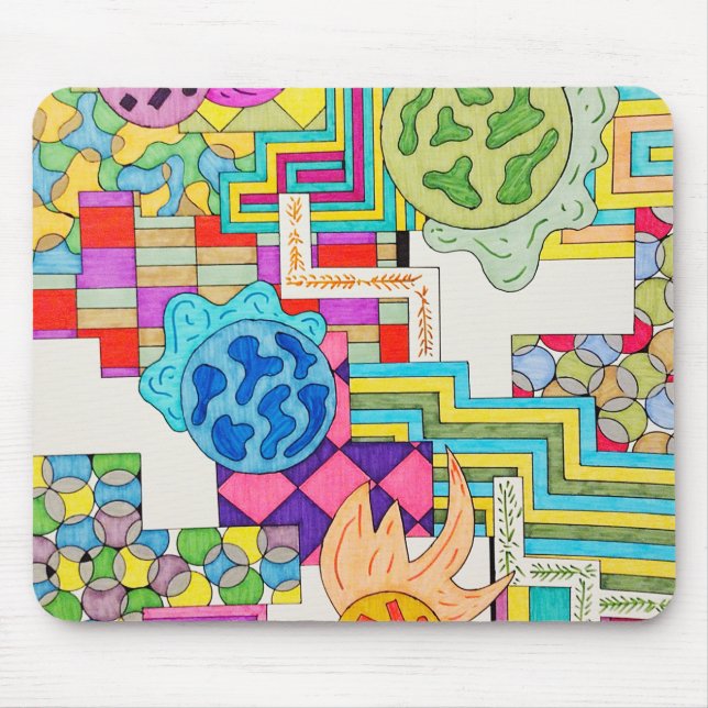 Diverse Colors Mouse Mat (Front)