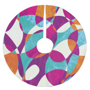 Diverse colours, vintage pattern collection. brushed polyester tree skirt