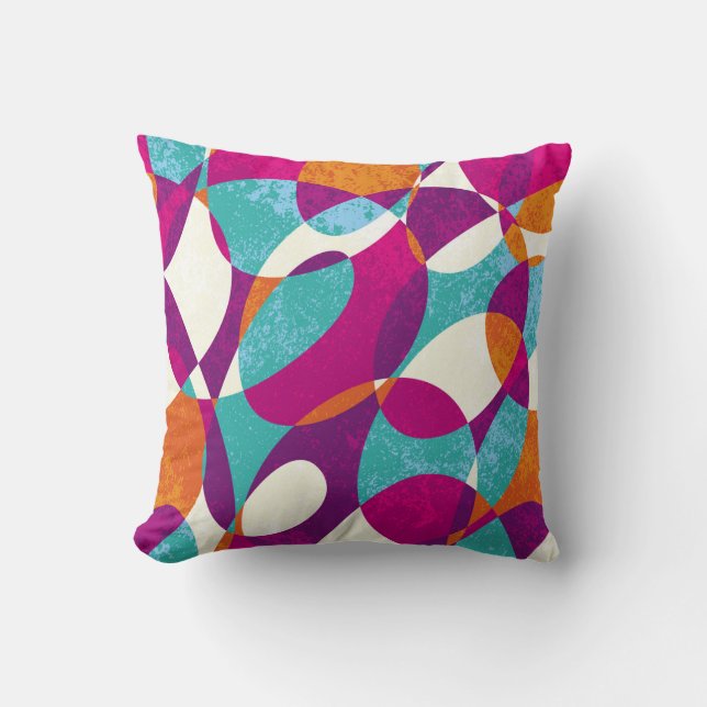 Diverse colours, vintage pattern collection. cushion (Front)