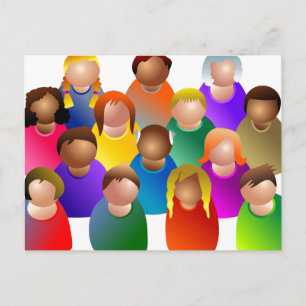 Diverse Community Postcard