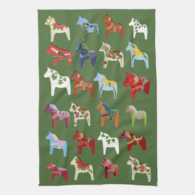 Diverse Dala's Dish Towel (Vertical)