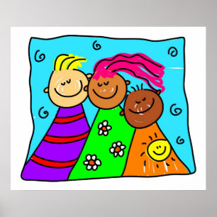 diverse friends poster