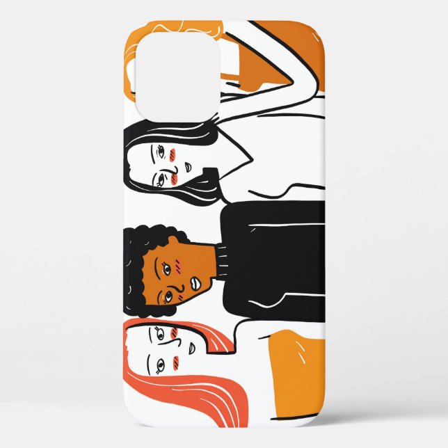 Diverse girls, various nationalities together. Case-Mate iPhone case (Back)