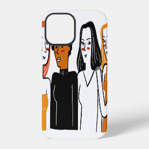 Diverse girls, various nationalities together. iPhone 12 case