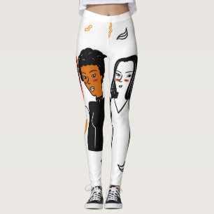 Diverse girls, various nationalities together. leggings