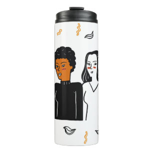 Diverse girls, various nationalities together. thermal tumbler