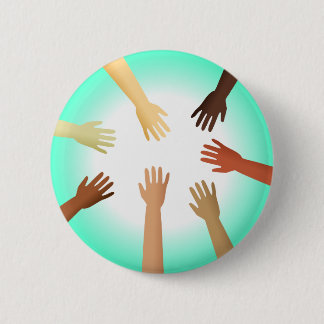 Diverse Hands 6 Cm Round Badge