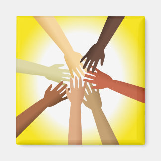 Diverse Hands Magnet