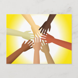Diverse Hands Postcard
