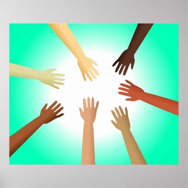 Diverse Hands Poster (Front)