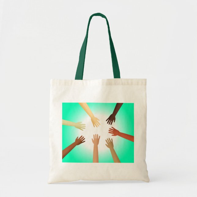 Diverse Hands Tote Bag (Front)
