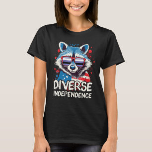 Diverse Independence Raccoon Perifluid Sunglasses T-Shirt