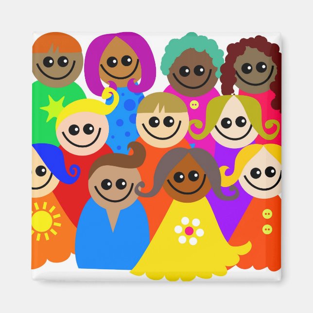 Diverse Kids Magnet (Front)