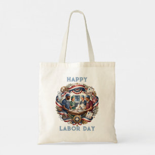 Diverse Medics Patriotic Labour Day Team Art Tote Bag