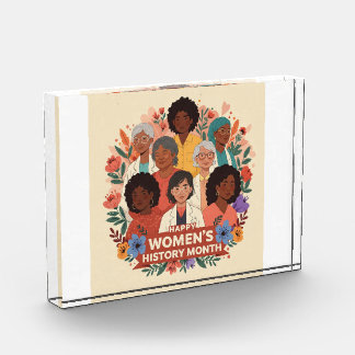 Diverse Women Celebrating Women's History month Photo Block